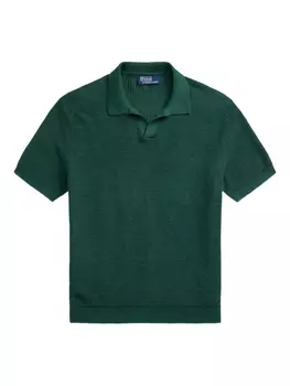 Polo Ralph Lauren льняная футболка, зеленый