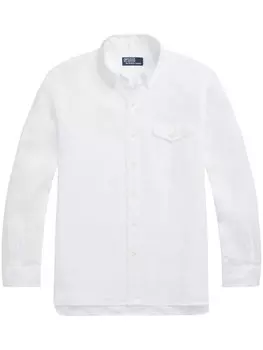 Polo Ralph Lauren льняная рубашка, белый