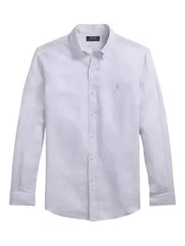 Polo Ralph Lauren льняная рубашка, фиолетовый