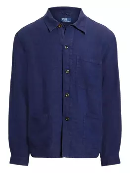 Polo Ralph Lauren льняная рубашка куртка, синий