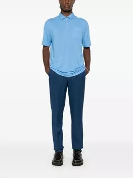 Polo Ralph Lauren льняная рубашка поло Polo Pony, синий