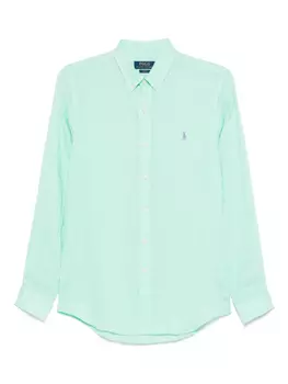 Polo Ralph Lauren льняная рубашка, зеленый