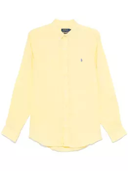 Polo Ralph Lauren льняная рубашка, желтый
