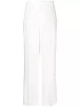 Polo Ralph Lauren льняные брюки с заниженной талией, белый