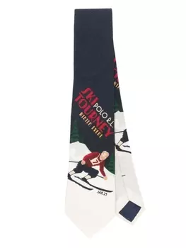 Polo Ralph Lauren лыжник шерстяной галстук, синий