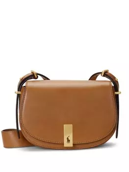 Polo Ralph Lauren маленькая сумка через плечо с логотипом, коричневый