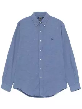 Polo Ralph Lauren меланжевая рубашка, синий