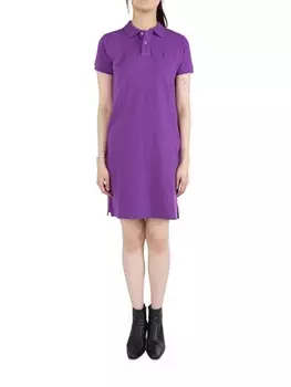 Polo Ralph Lauren мини-платье Polo Pony, фиолетовый
