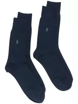 Polo Ralph Lauren носки с принтом, синий
