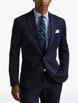 Polo Ralph Lauren однобортное пальто, синий