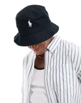 Polo Ralph Lauren – панама из черного твила с логотипом