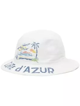 Polo Ralph Lauren панама с графичным принтом, белый