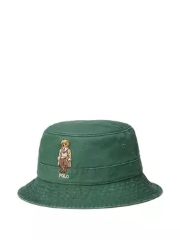 Polo Ralph Lauren панама с вышитым логотипом, зеленый