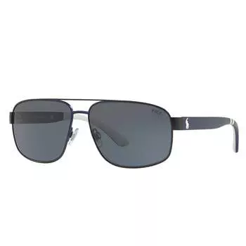 Polo Ralph Lauren PH 3112 930387 62 мм унисекс пилотные солнцезащитные очки, матовый/темно-синий