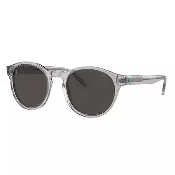 Polo Ralph Lauren PH 4192 541387 51 мм унисекс круглые солнцезащитные очки, цвет shiny transparent grey