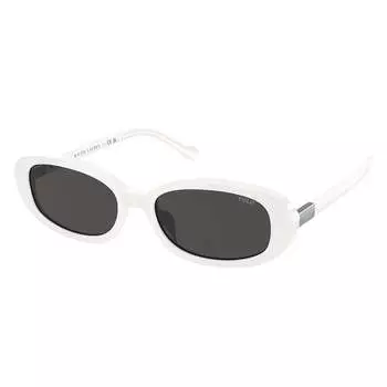 Polo Ralph Lauren PH 4198U 554487 53 мм женские овальные солнцезащитные очки, белый