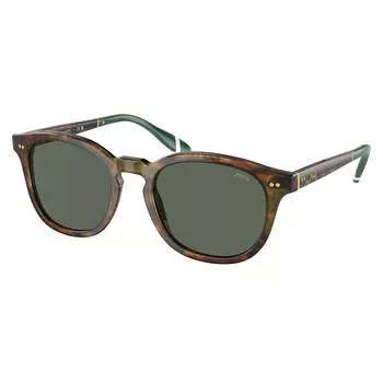 Polo Ralph Lauren PH 4206 501771 52 мм унисекс солнцезащитные очки Phantos, цвет shiny brown tortoise