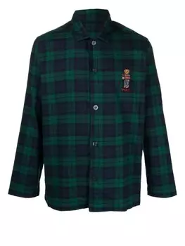 Polo Ralph Lauren пижама в клетку тартан, зеленый