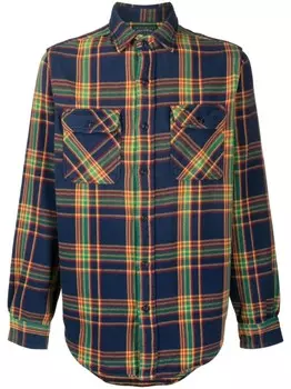 Polo Ralph Lauren plaid-check cotton shirt, синий