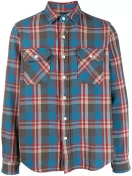 Polo Ralph Lauren plaid-check cotton shirt, синий
