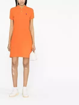 Polo Ralph Lauren платье Polo Pony с короткими рукавами, оранжевый