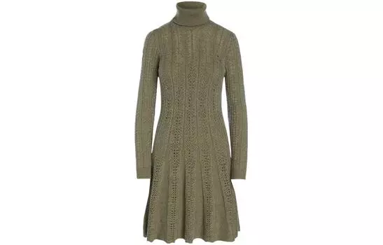 Polo Ralph Lauren Платье с длинными рукавами женское зеленое