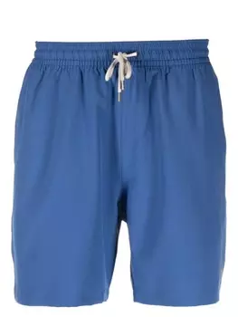 Polo Ralph Lauren плавки-шорты с кулиской и вышивкой Pony, синий