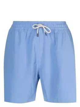 Polo Ralph Lauren плавки-шорты с нашивкой-логотипом, синий