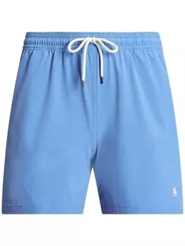 Polo Ralph Lauren плавки-шорты с вышивкой Polo Pony, синий
