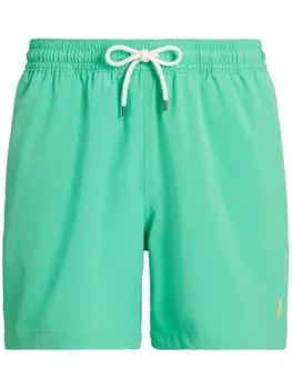 Polo Ralph Lauren плавки-шорты с вышивкой Polo Pony, зеленый