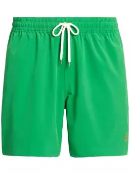 Polo Ralph Lauren плавки-шорты с вышивкой Polo Pony, зеленый