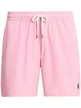 Polo Ralph Lauren плавки-шорты Traveller с вышивкой Pony, розовый