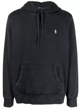 Polo Ralph Lauren Polo Pony cotton hoodie, черный