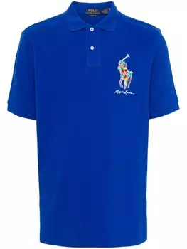 Polo Ralph Lauren Polo Pony хлопковая рубашка поло, синий