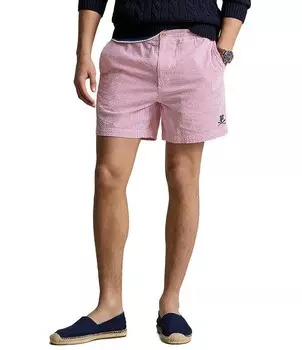 Polo Ralph Lauren Polo Prepster 6Шорты из жатого хлопка с внутренним швом, розовый