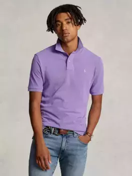 Поло Ralph Lauren Polo Ralph Lauren Short Sleeve Custom Slim Fit, цвет cactus/purple