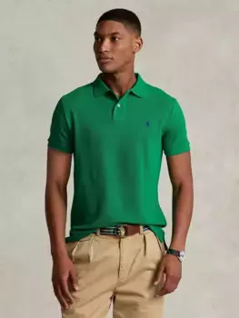 Поло Ralph Lauren Polo Ralph Lauren Short Sleeve Custom Slim Fit, цвет billiard/c7315