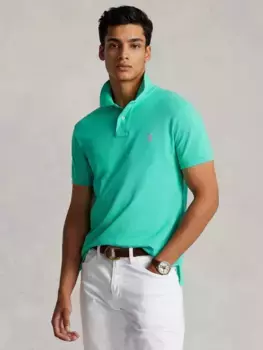 Поло Ralph Lauren Polo Ralph Lauren Short Sleeve Custom Slim Fit, цвет sunset/green