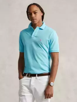 Поло Ralph Lauren Polo Ralph Lauren Short Sleeve Custom Slim Fit, цвет turquoise/nova