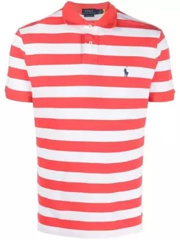 Polo Ralph Lauren полосатая рубашка поло с короткими рукавами, красный