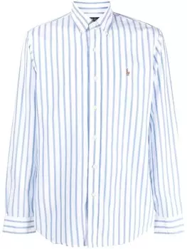 Polo Ralph Lauren полосатая рубашка с длинными рукавами, синий