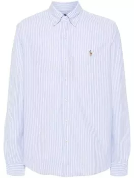Polo Ralph Lauren полосатая рубашка с логотипом Polo Pony, синий