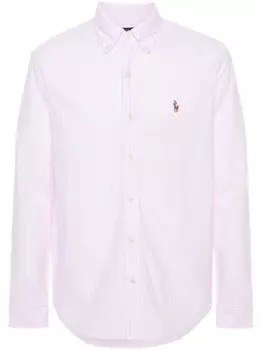 Polo Ralph Lauren полосатая рубашка с логотипом Polo Pony, розовый