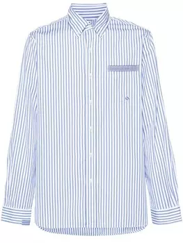 Polo Ralph Lauren полосатая рубашка в технике пэчворк, синий