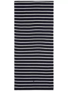 Polo Ralph Lauren полосатый шарф с вышивкой Polo Pony, синий