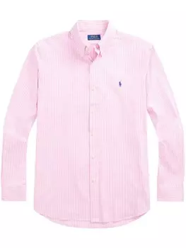 Polo Ralph Lauren поплиновая рубашка в полоску, розовый