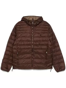 Polo Ralph Lauren пуховик с капюшоном, коричневый