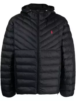 Polo Ralph Lauren пуховик с логотипом Polo Pony, черный