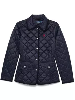 Polo Ralph Lauren пуховик с логотипом Polo Pony, синий