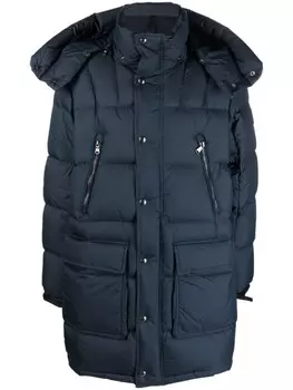 Polo Ralph Lauren пуховик с нашивкой-логотипом, синий